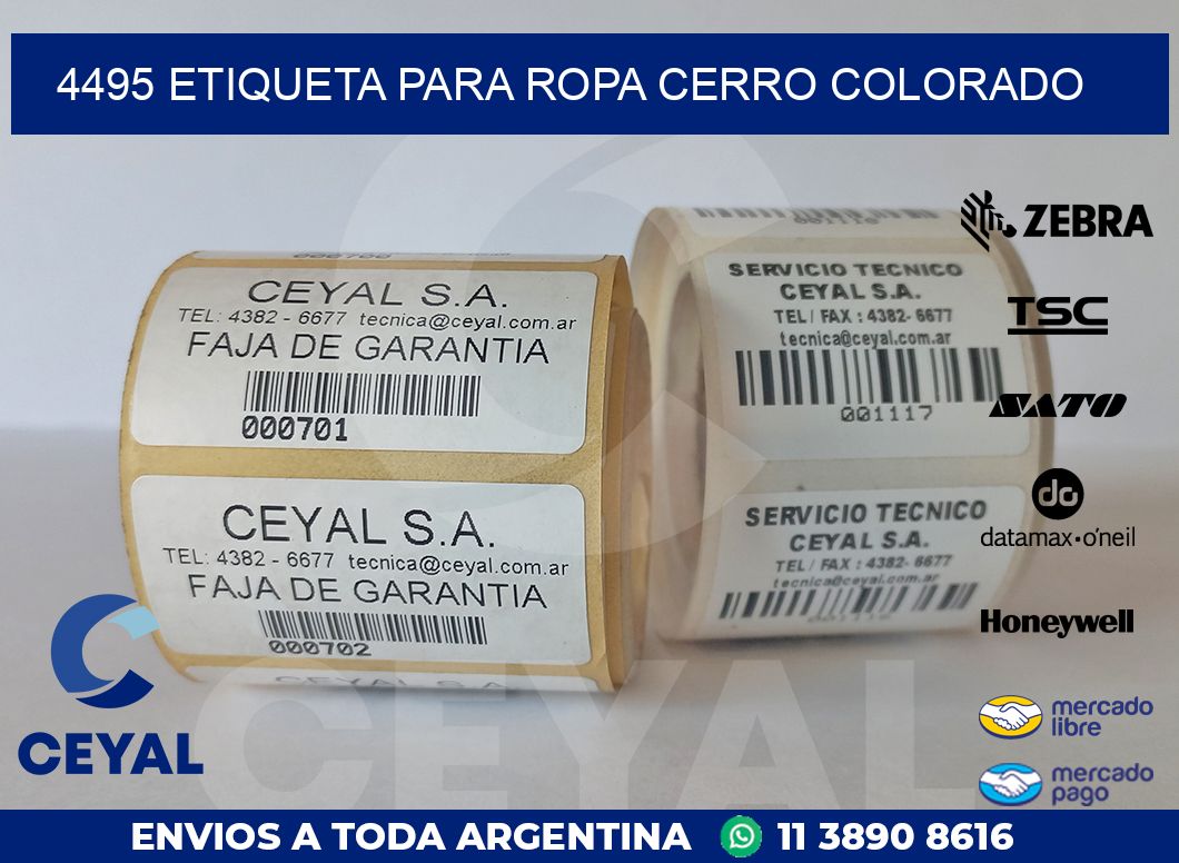 4495 ETIQUETA PARA ROPA CERRO COLORADO