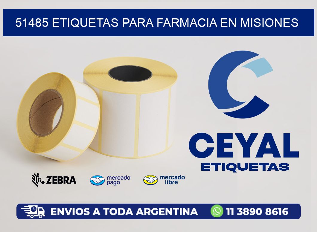 51485 ETIQUETAS PARA FARMACIA EN MISIONES