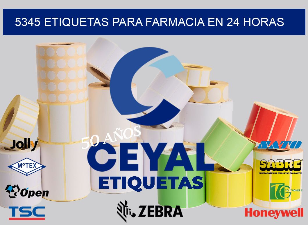 5345 ETIQUETAS PARA FARMACIA EN 24 HORAS