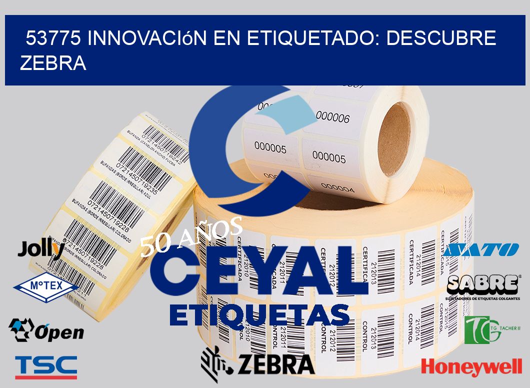 53775 Innovación en Etiquetado: Descubre Zebra