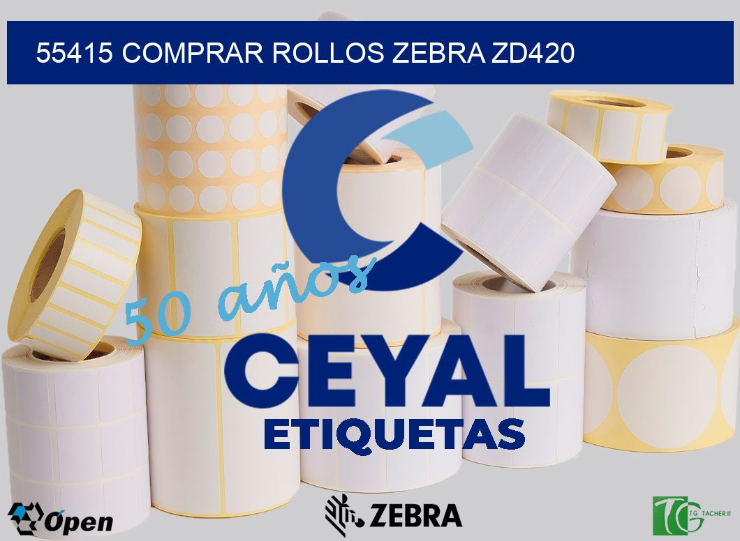 55415 COMPRAR ROLLOS ZEBRA ZD420