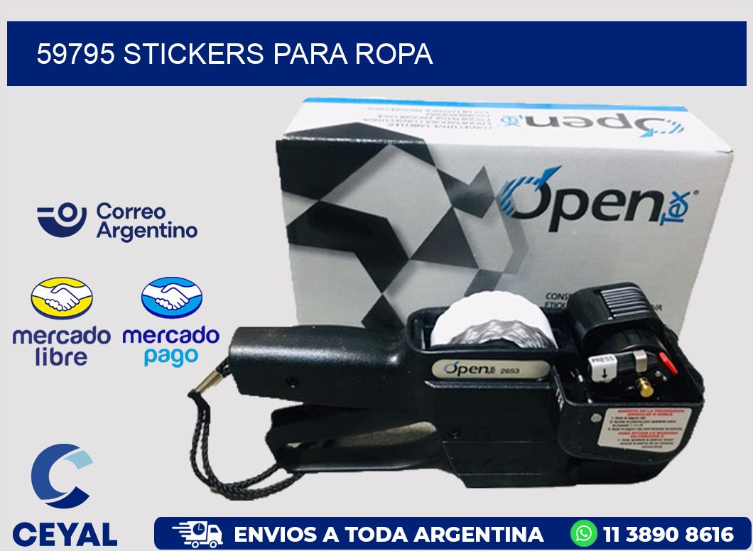 59795 STICKERS PARA ROPA