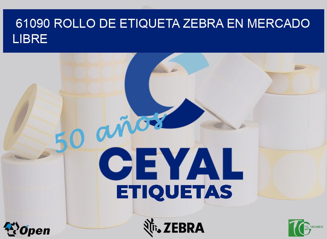 61090 ROLLO DE ETIQUETA ZEBRA EN MERCADO LIBRE