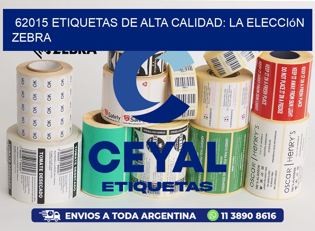62015 Etiquetas de Alta Calidad: La Elección Zebra