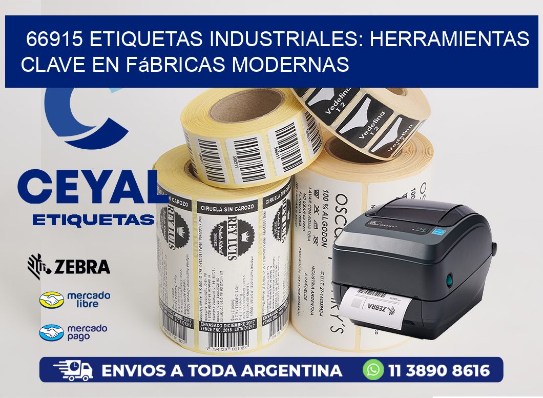 66915 Etiquetas Industriales: Herramientas Clave en Fábricas Modernas