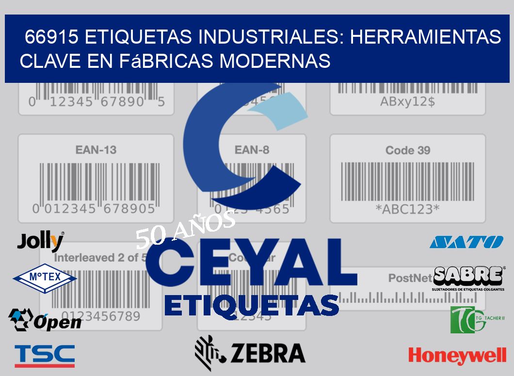 66915 Etiquetas Industriales: Herramientas Clave en Fábricas Modernas