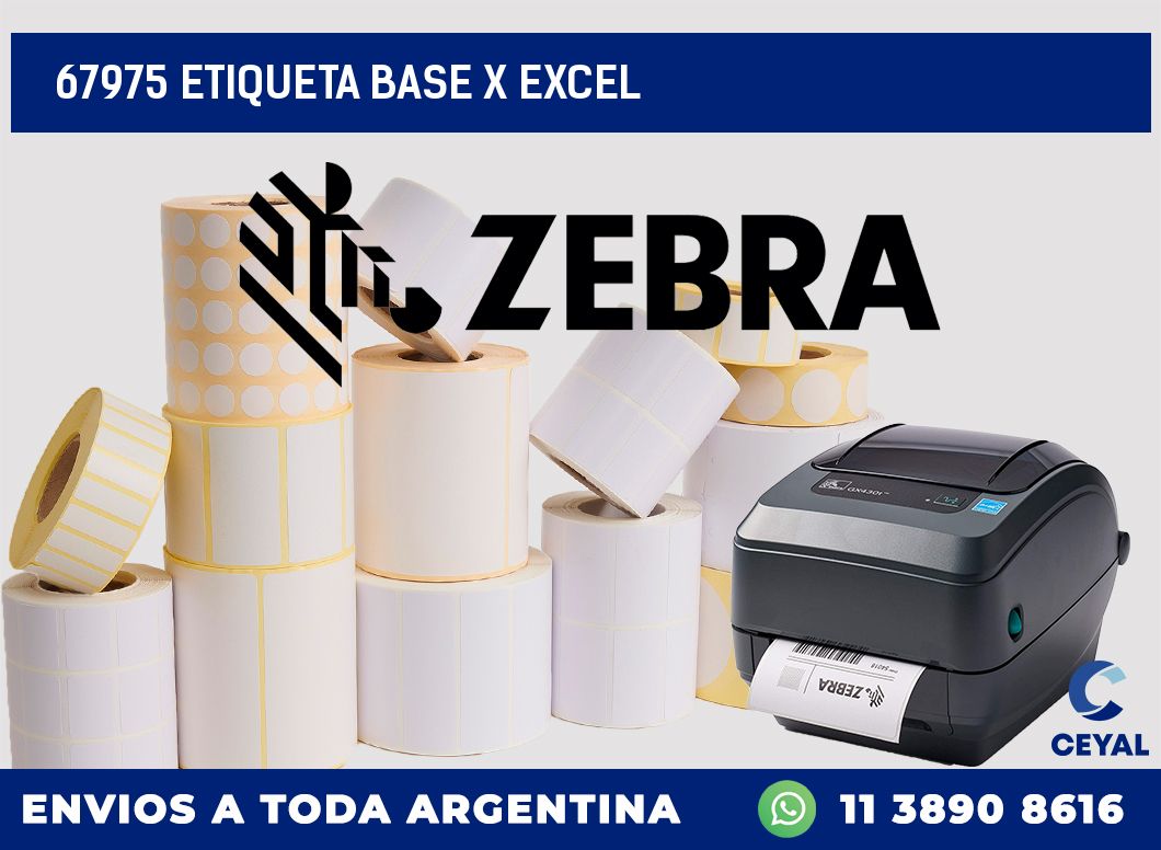 67975 etiqueta base x excel