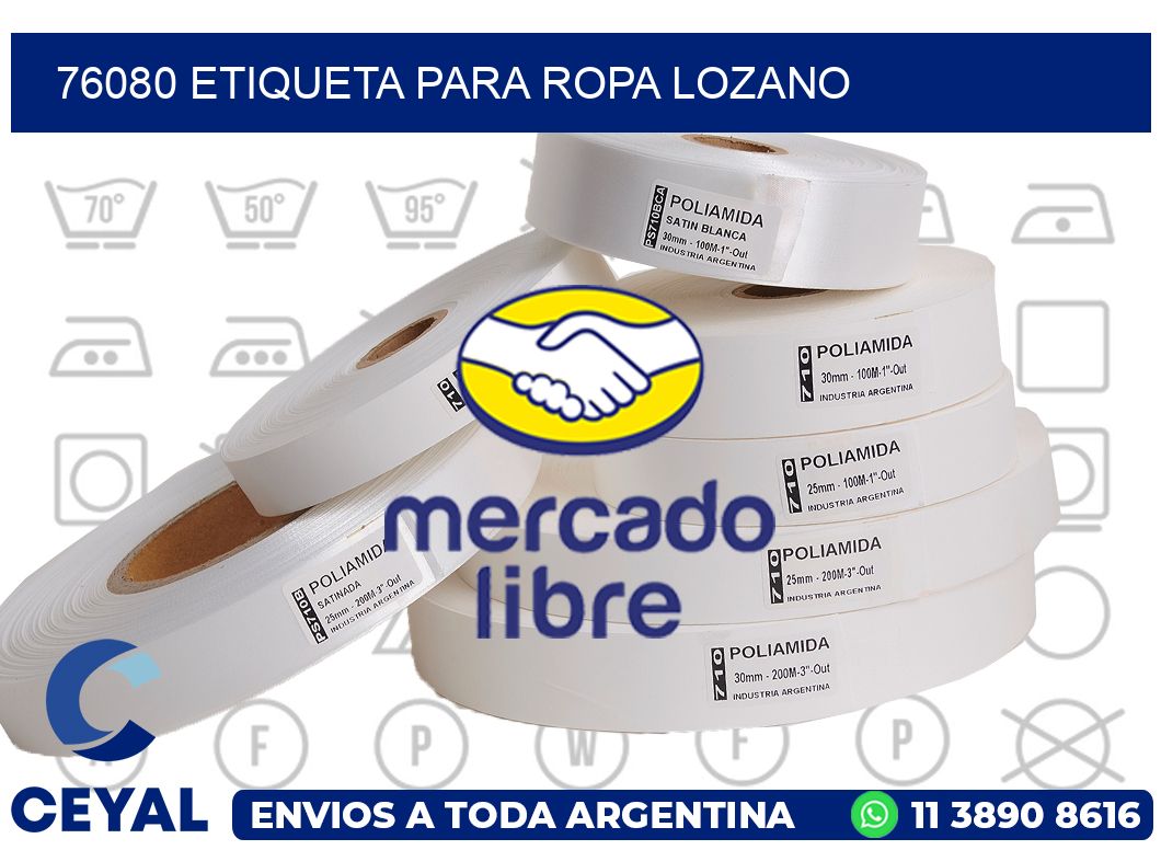 76080 ETIQUETA PARA ROPA LOZANO