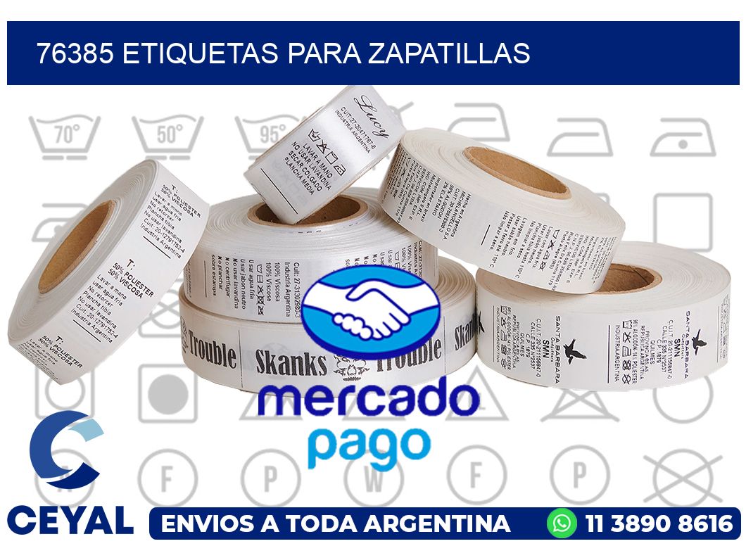 76385 ETIQUETAS PARA ZAPATILLAS