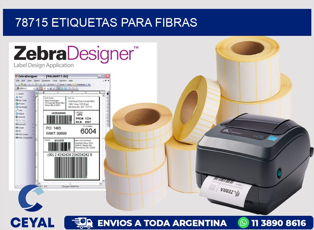 78715 ETIQUETAS PARA FIBRAS