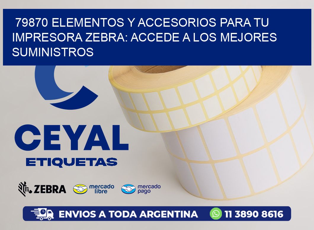 79870 ELEMENTOS Y ACCESORIOS PARA TU IMPRESORA ZEBRA: ACCEDE A LOS MEJORES SUMINISTROS