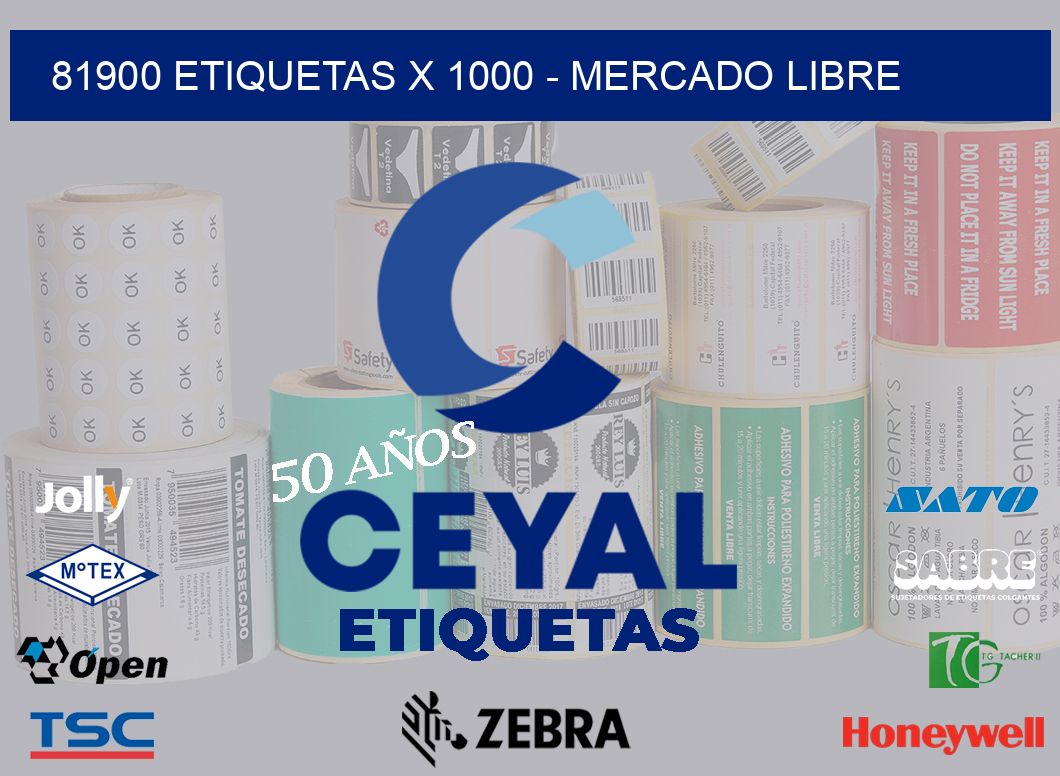 81900 ETIQUETAS X 1000 - MERCADO LIBRE