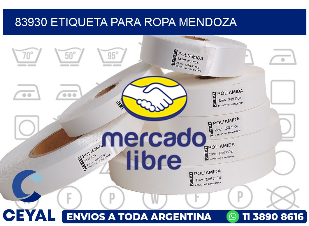 83930 ETIQUETA PARA ROPA MENDOZA