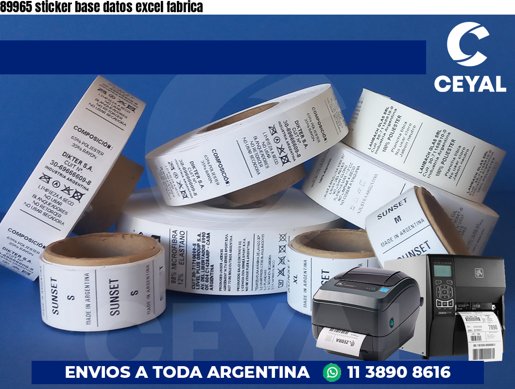 89965 sticker base datos excel fabrica