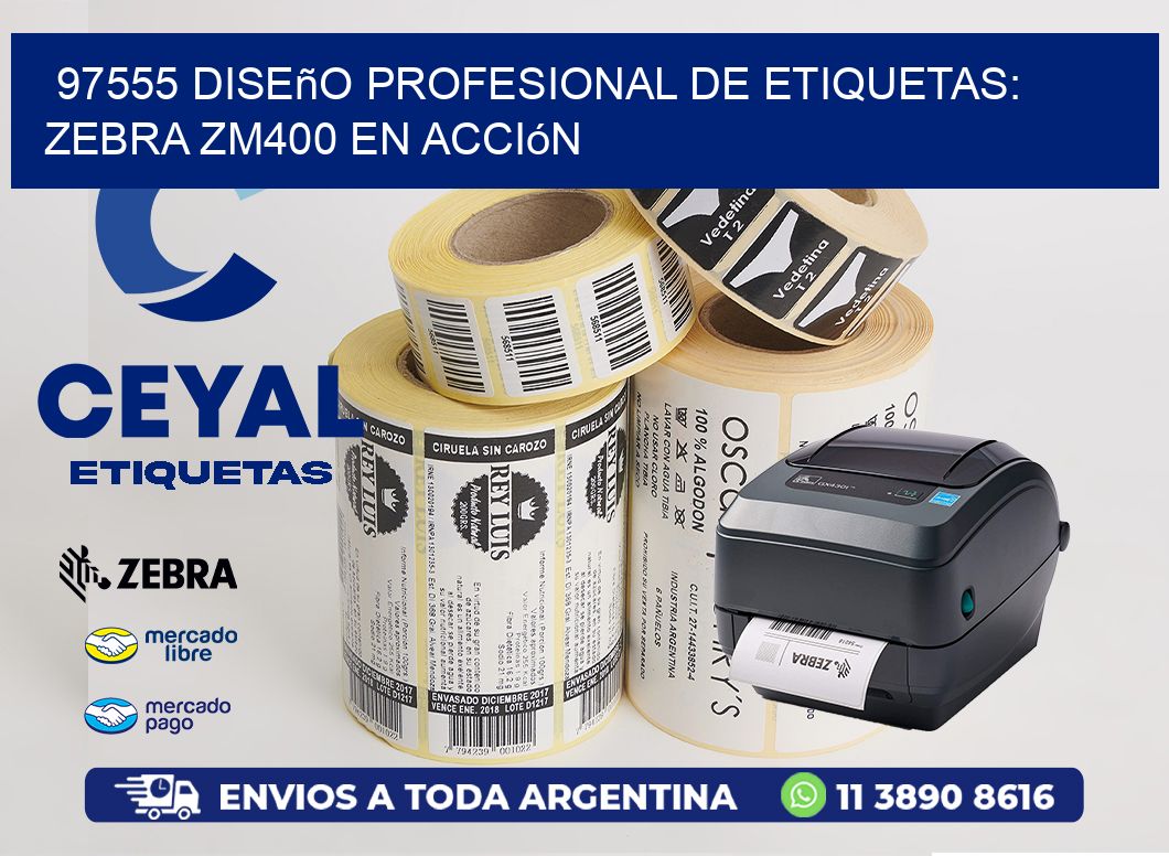 97555 Diseño Profesional de Etiquetas: Zebra ZM400 en Acción