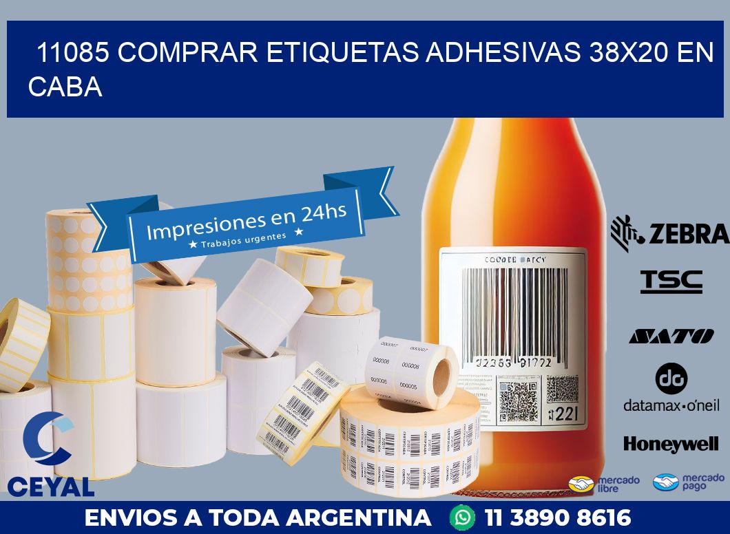 11085 COMPRAR ETIQUETAS ADHESIVAS 38X20 EN CABA