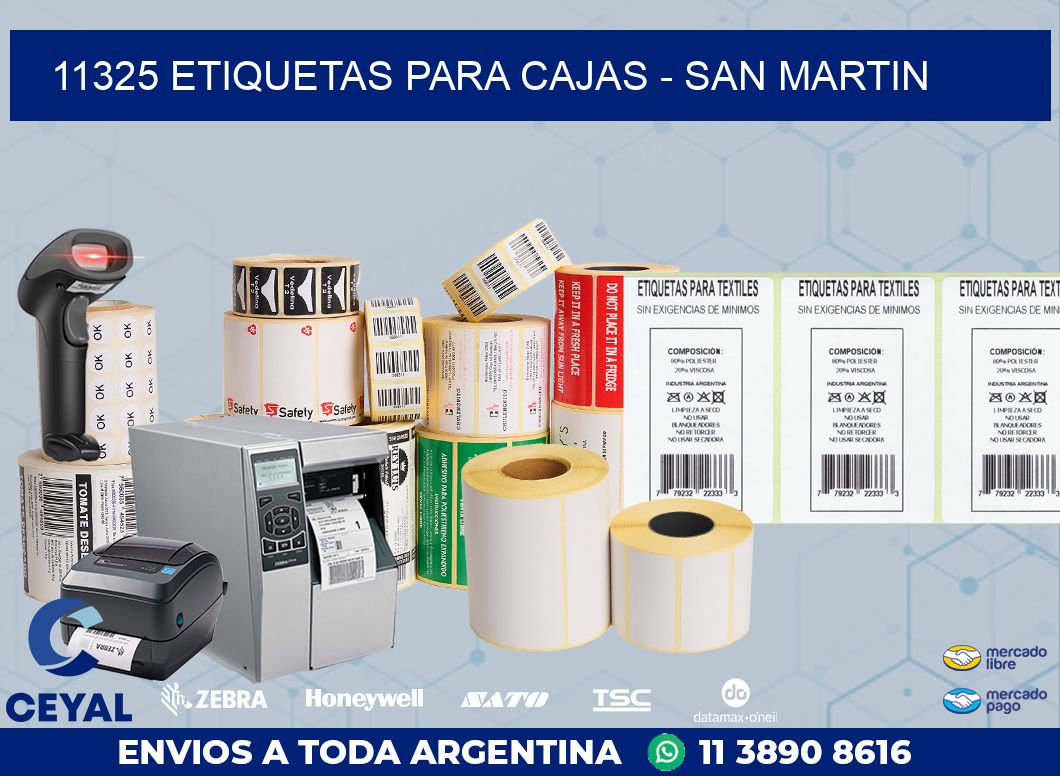 11325 ETIQUETAS PARA CAJAS - SAN MARTIN