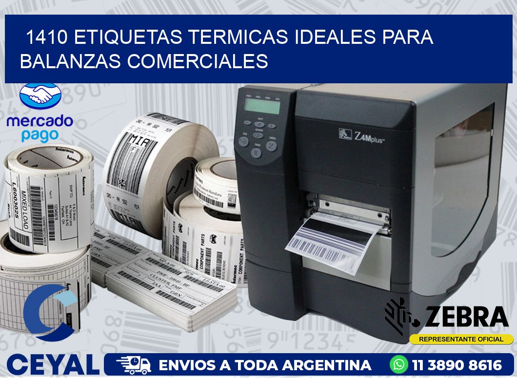 1410 ETIQUETAS TERMICAS IDEALES PARA BALANZAS COMERCIALES