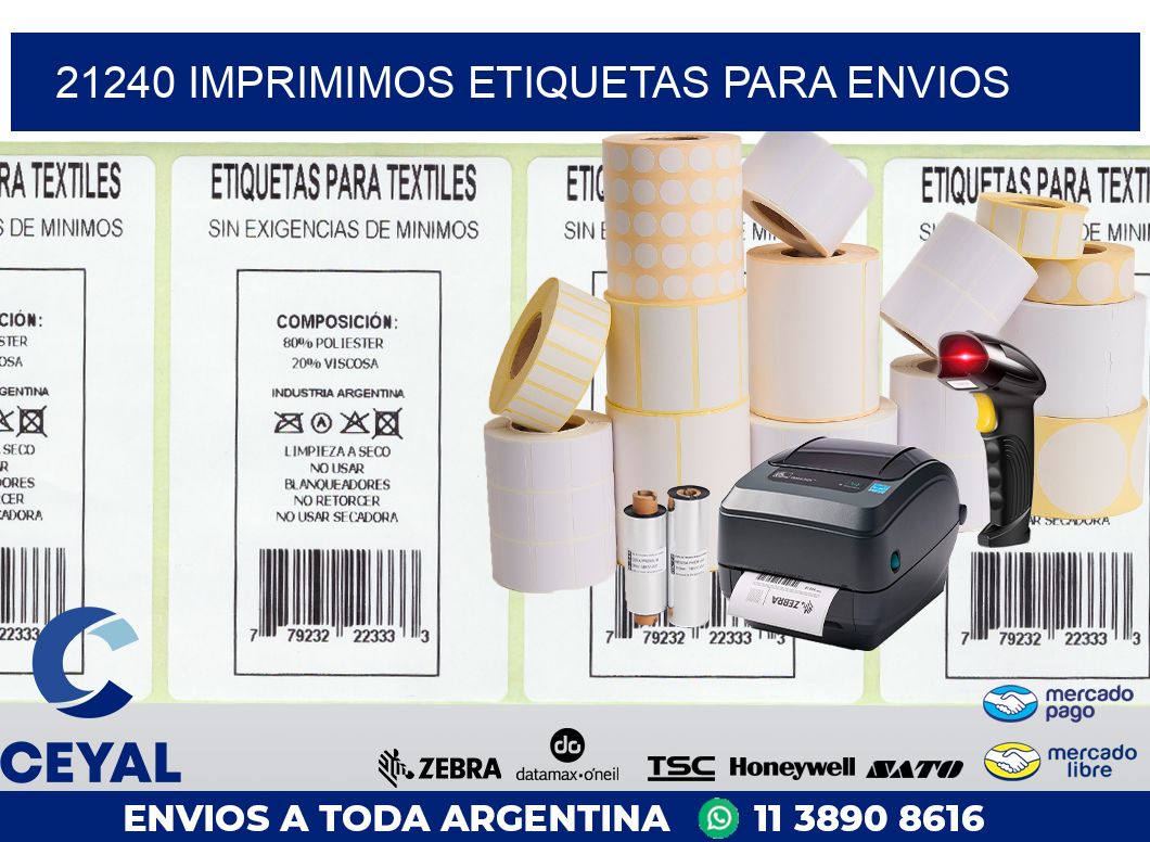 21240 IMPRIMIMOS ETIQUETAS PARA ENVIOS