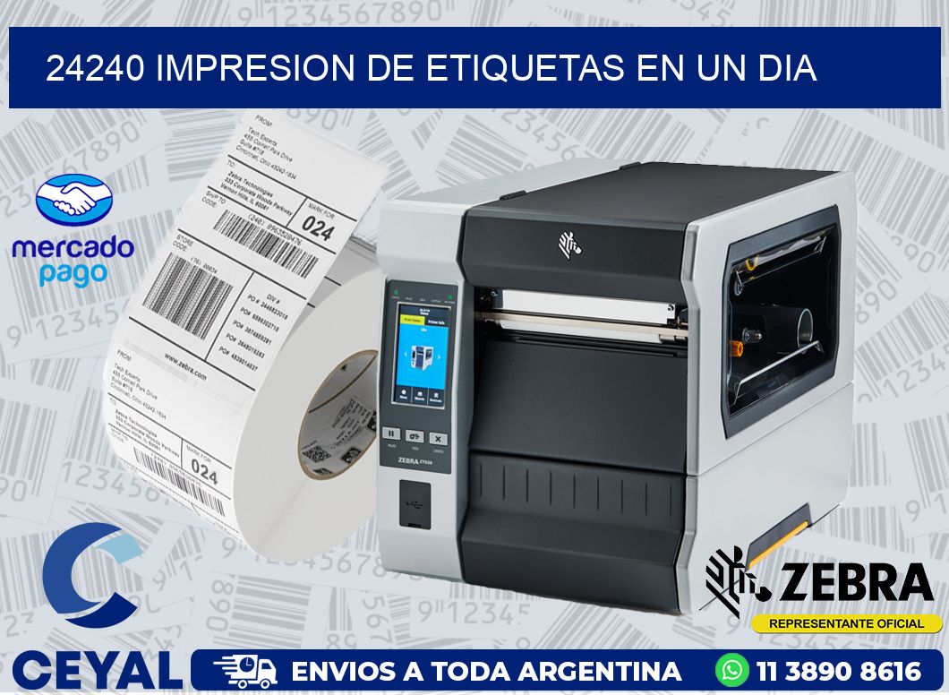24240 IMPRESION DE ETIQUETAS EN UN DIA