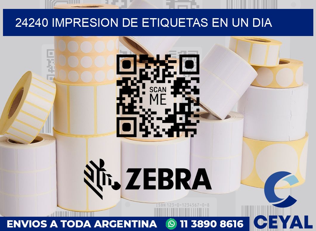 24240 IMPRESION DE ETIQUETAS EN UN DIA