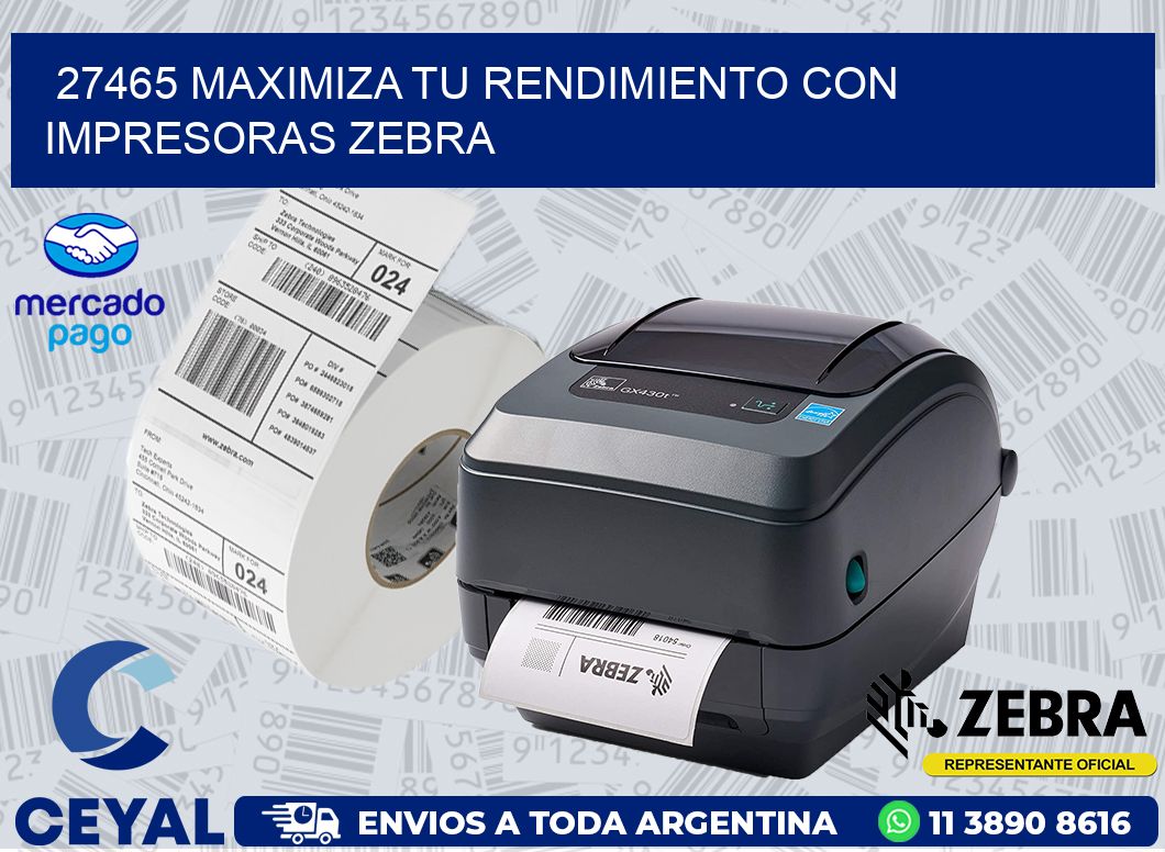 27465 MAXIMIZA TU RENDIMIENTO CON IMPRESORAS ZEBRA