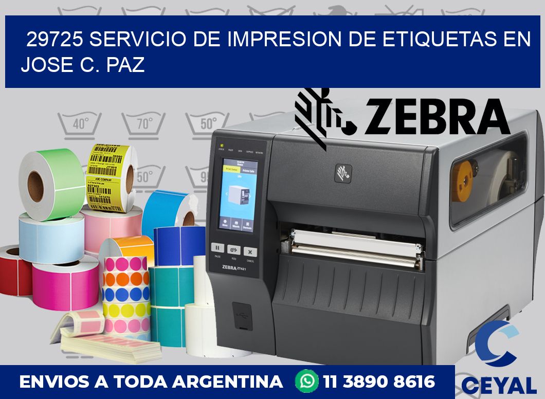 29725 SERVICIO DE IMPRESION DE ETIQUETAS EN JOSE C. PAZ
