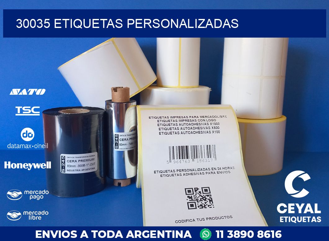 30035 ETIQUETAS PERSONALIZADAS