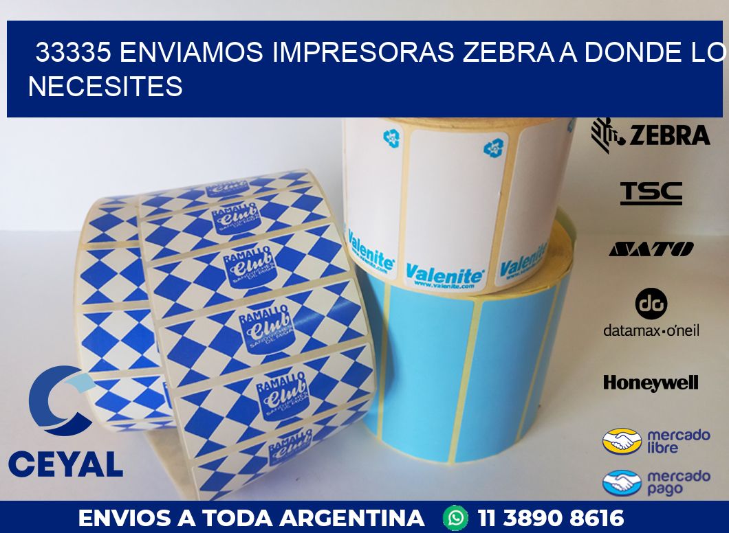 33335 ENVIAMOS IMPRESORAS ZEBRA A DONDE LO NECESITES