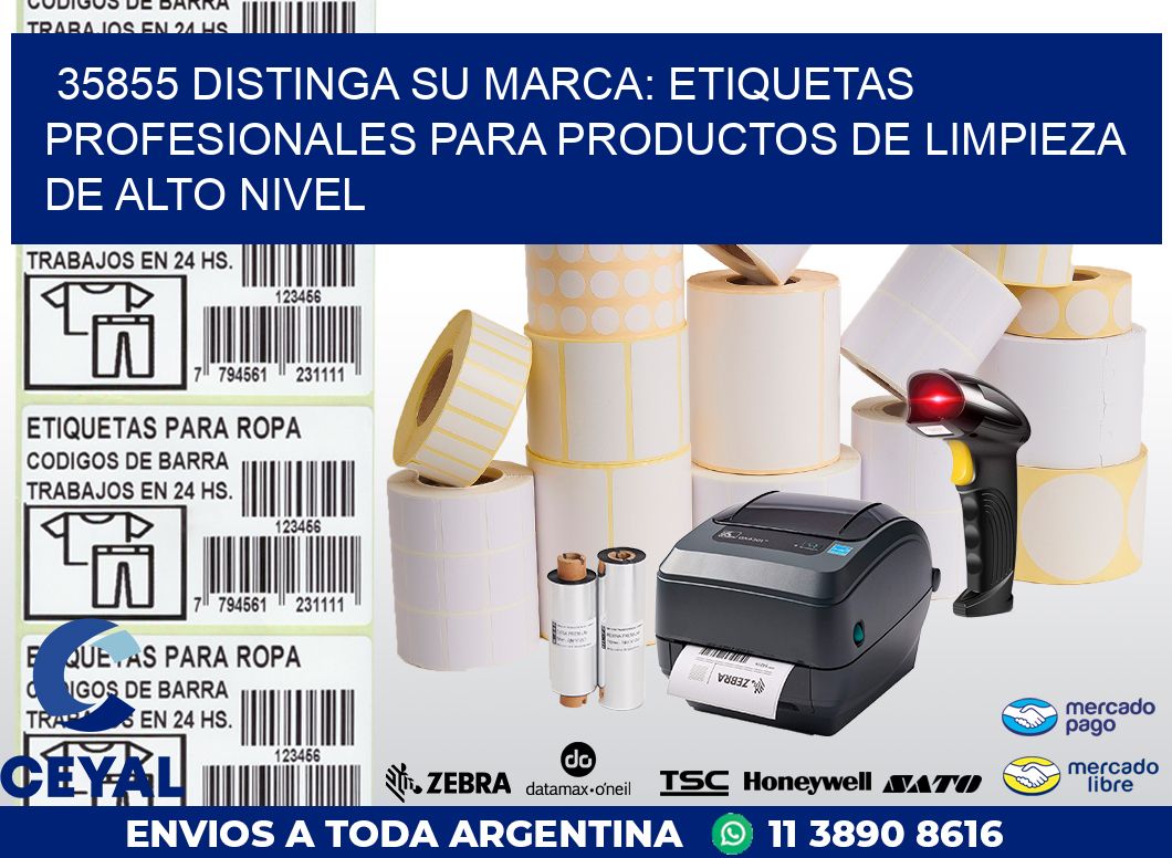35855 DISTINGA SU MARCA: ETIQUETAS PROFESIONALES PARA PRODUCTOS DE LIMPIEZA DE ALTO NIVEL
