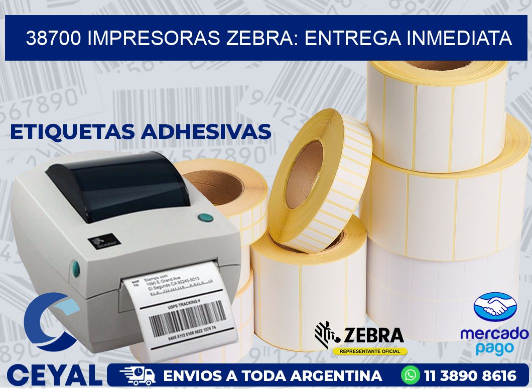 38700 IMPRESORAS ZEBRA: ENTREGA INMEDIATA