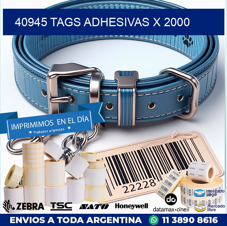40945 TAGS ADHESIVAS X 2000