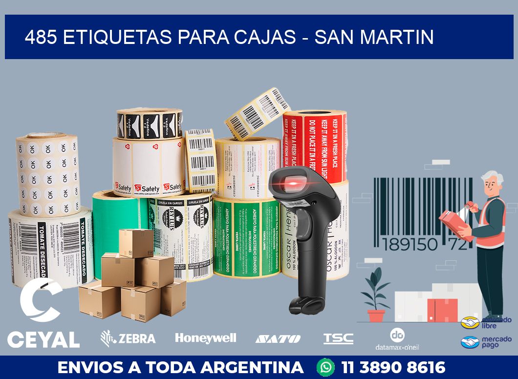 485 ETIQUETAS PARA CAJAS – SAN MARTIN