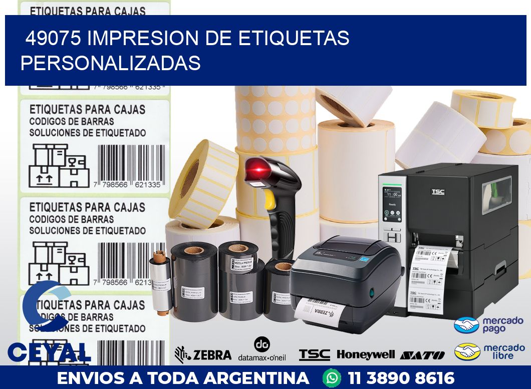 49075 IMPRESION DE ETIQUETAS PERSONALIZADAS