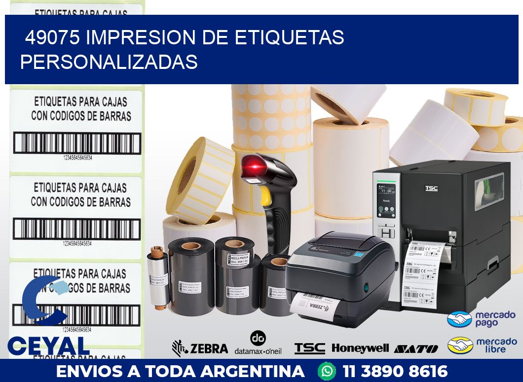 49075 IMPRESION DE ETIQUETAS PERSONALIZADAS
