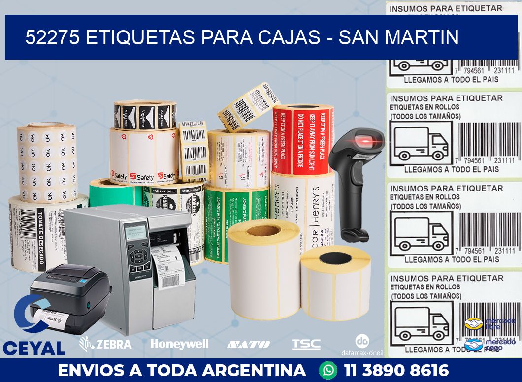52275 ETIQUETAS PARA CAJAS - SAN MARTIN