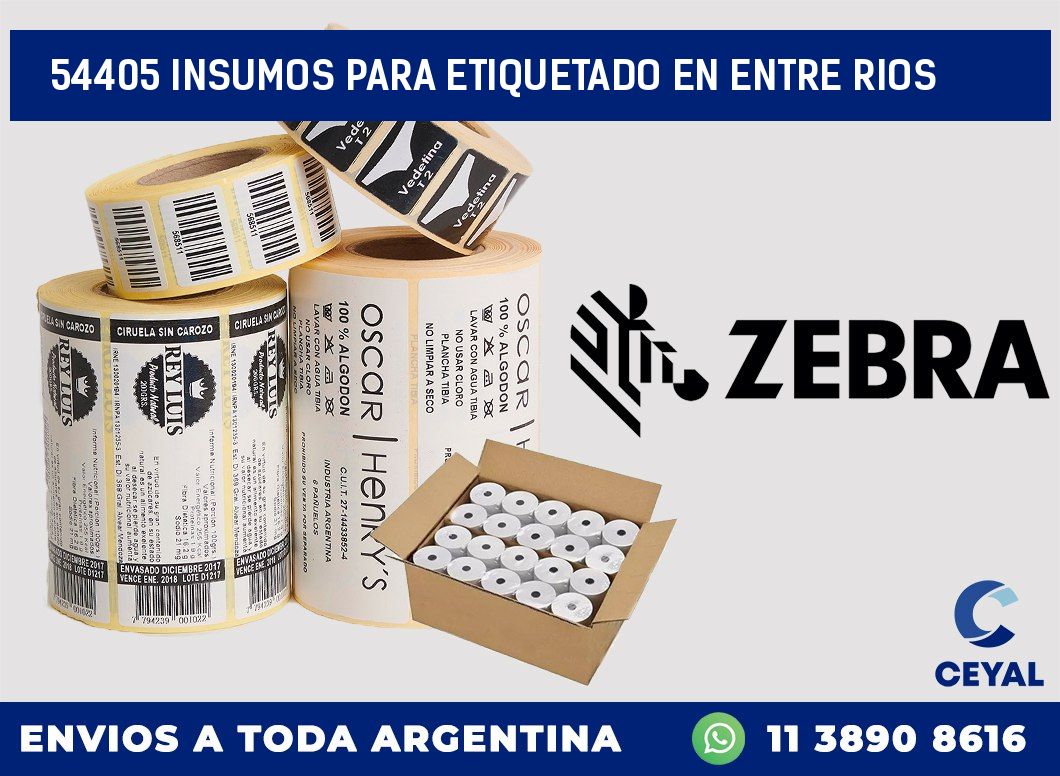 54405 INSUMOS PARA ETIQUETADO EN ENTRE RIOS