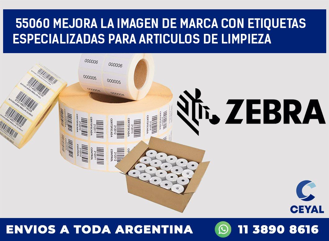 55060 MEJORA LA IMAGEN DE MARCA CON ETIQUETAS ESPECIALIZADAS PARA ARTICULOS DE LIMPIEZA
