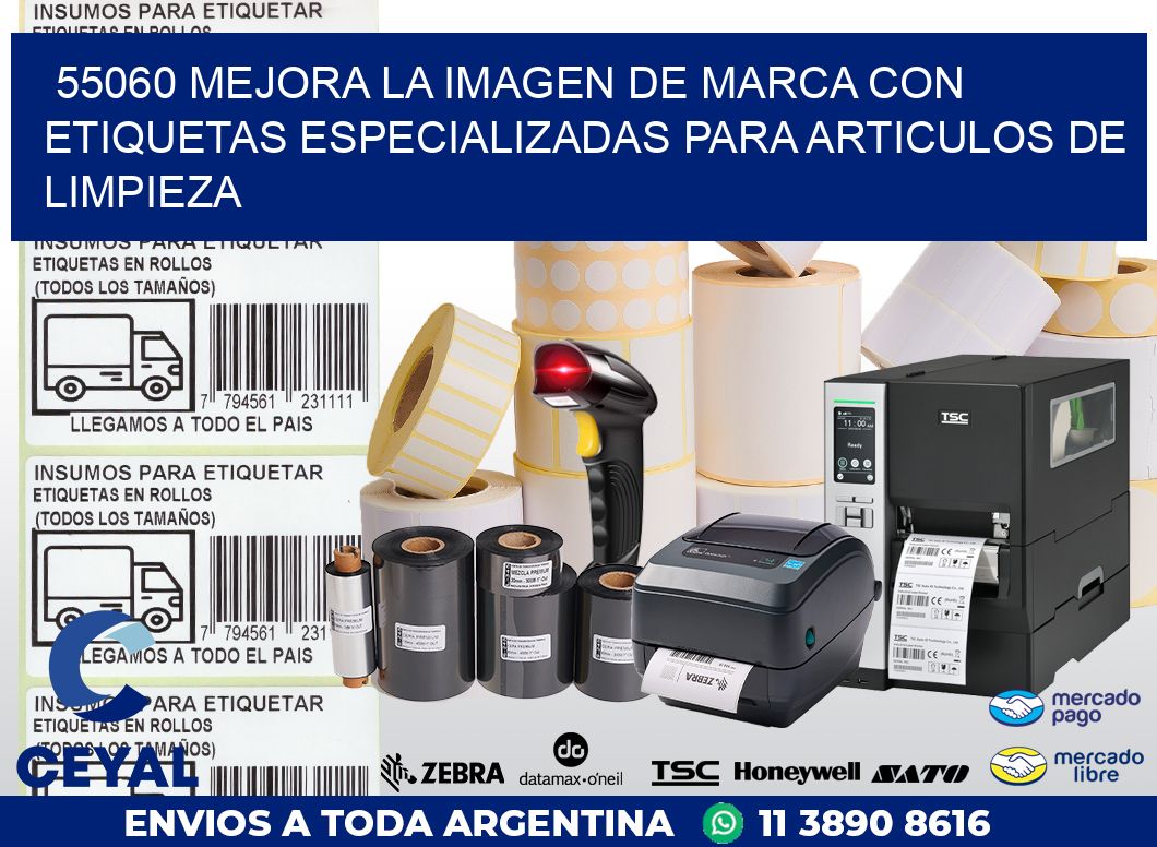 55060 MEJORA LA IMAGEN DE MARCA CON ETIQUETAS ESPECIALIZADAS PARA ARTICULOS DE LIMPIEZA