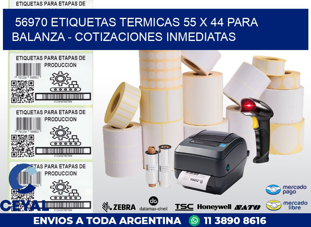 56970 ETIQUETAS TERMICAS 55 X 44 PARA BALANZA – COTIZACIONES INMEDIATAS