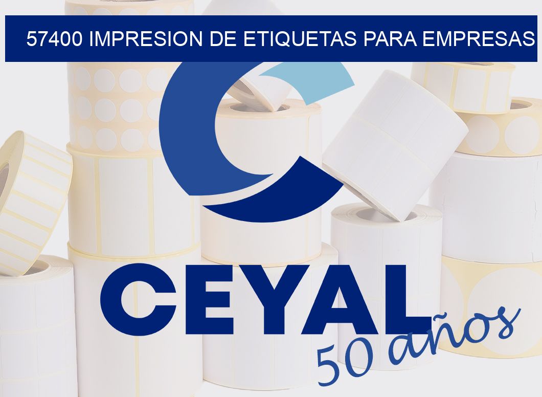 57400 IMPRESION DE ETIQUETAS PARA EMPRESAS