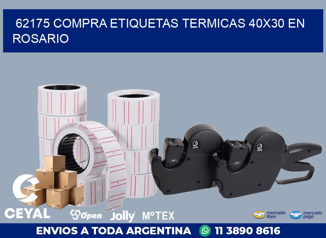 62175 COMPRA ETIQUETAS TERMICAS 40X30 EN ROSARIO