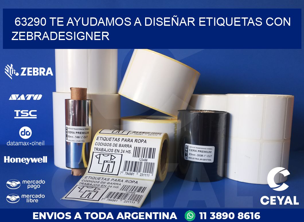 63290 TE AYUDAMOS A DISEÑAR ETIQUETAS CON ZEBRADESIGNER