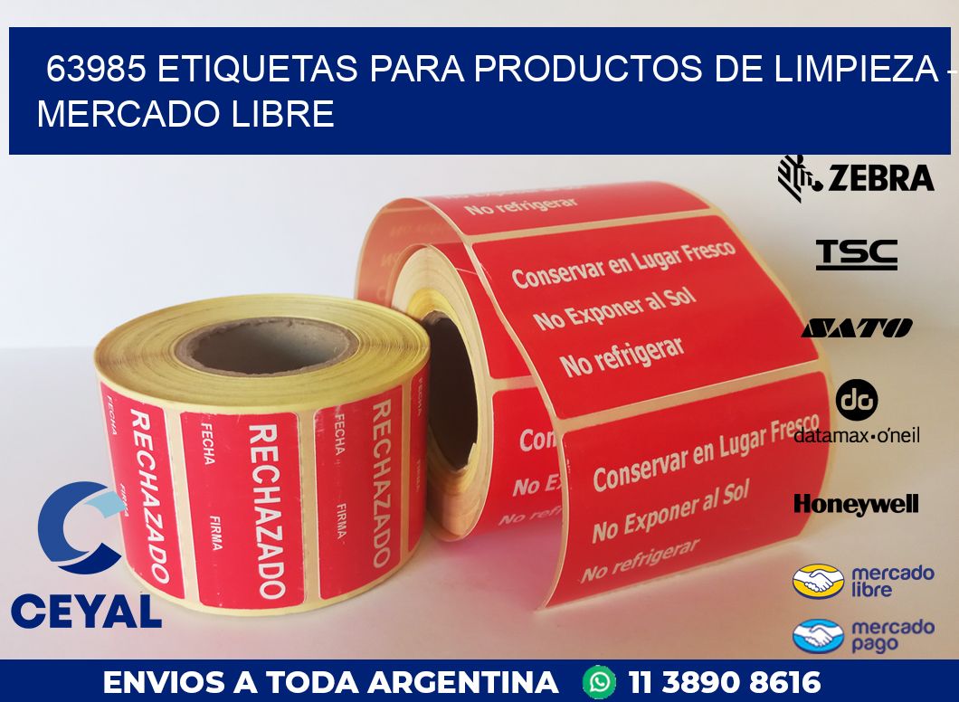 63985 ETIQUETAS PARA PRODUCTOS DE LIMPIEZA – MERCADO LIBRE