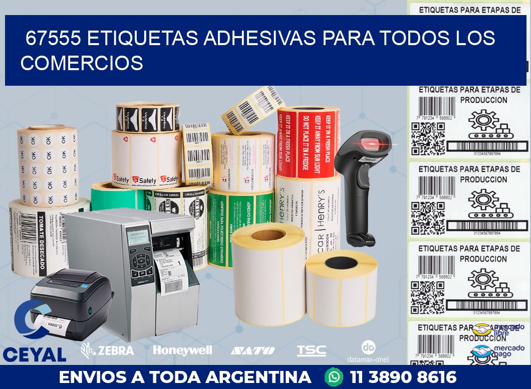 67555 ETIQUETAS ADHESIVAS PARA TODOS LOS COMERCIOS