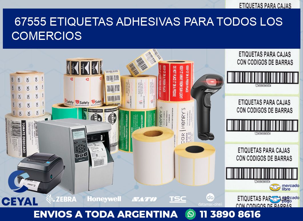 67555 ETIQUETAS ADHESIVAS PARA TODOS LOS COMERCIOS