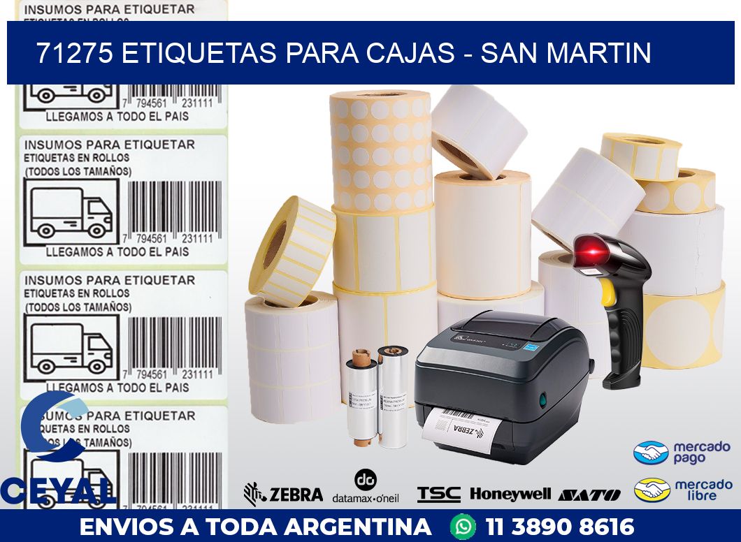 71275 ETIQUETAS PARA CAJAS – SAN MARTIN