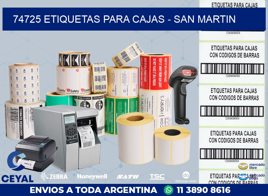 74725 ETIQUETAS PARA CAJAS – SAN MARTIN