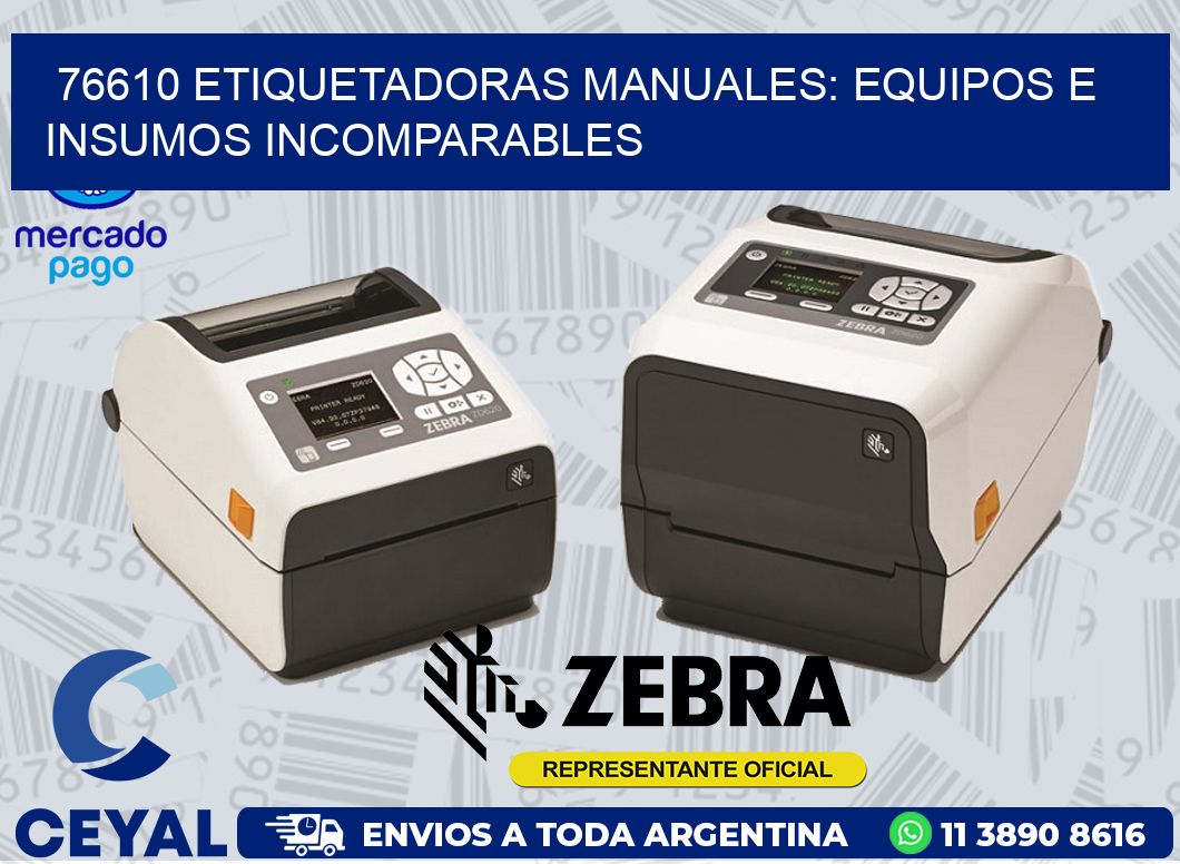 76610 ETIQUETADORAS MANUALES: EQUIPOS E INSUMOS INCOMPARABLES