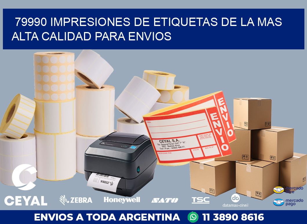 79990 IMPRESIONES DE ETIQUETAS DE LA MAS ALTA CALIDAD PARA ENVIOS